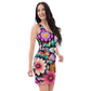 DMV 0515 Floral Bodycon dress