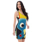 DMV 0866 Retro Art Bodycon dress