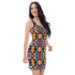 DMV 0855 Vintage Artsy Bodycon dress