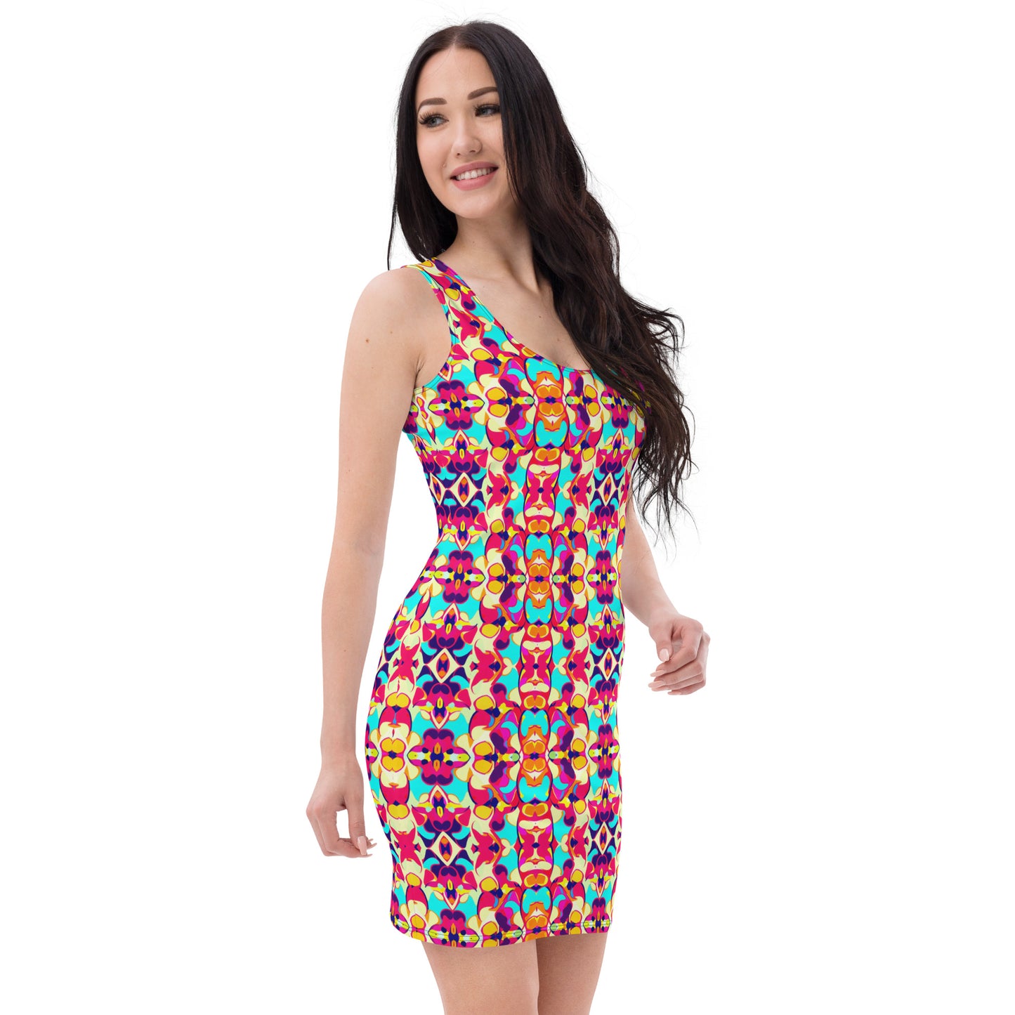 DMV 2052 Vintage Artsy Bodycon dress