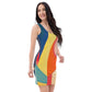 DMV 0685 Abstract Art Bodycon dress