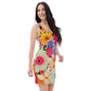 DMV 0999 Floral Bodycon dress