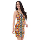 DMV 1169 Vintage Artsy Bodycon dress