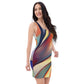 DMV 1702 Abstract Art Bodycon dress