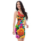 DMV 0870 Floral Bodycon dress