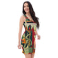 DMV 1193 Retro Art Bodycon dress