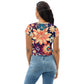 DMV 0253 Floral All-Over Print Crop Tee