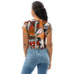 DMV 0522 Retro Art All-Over Print Crop Tee