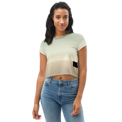 DMV 0252 Avant Garde All-Over Print Crop Tee