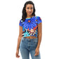 DMV 0368 Floral All-Over Print Crop Tee