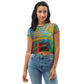 DMV 2125 Avant Garde All-Over Print Crop Tee