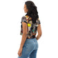 DMV 0271 Avant Garde All-Over Print Crop Tee