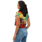 DMV 0279 Avant Garde All-Over Print Crop Tee