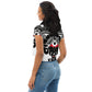 DMV 0294 Boho All-Over Print Crop Tee