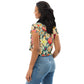 DMV 0260 Floral All-Over Print Crop Tee