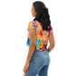 DMV 0770 Floral All-Over Print Crop Tee