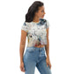 DMV 0240 Avant Garde All-Over Print Crop Tee