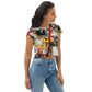 DMV 0272 Avant Garde All-Over Print Crop Tee