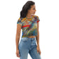 DMV 0248 Avant Garde All-Over Print Crop Tee