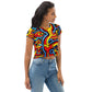 DMV 0645 Psy Art All-Over Print Crop Tee