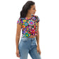 DMV 2007 Floral All-Over Print Crop Tee