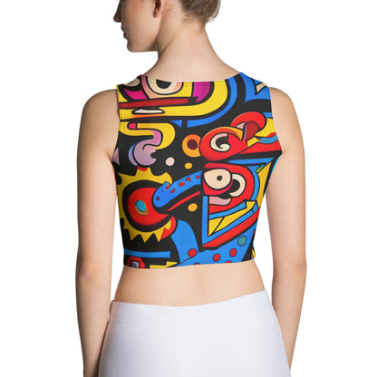 DMV 0235 Psy Art Crop Top