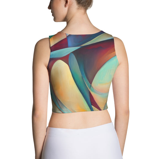 DMV 0243 Abstract Art Crop Top