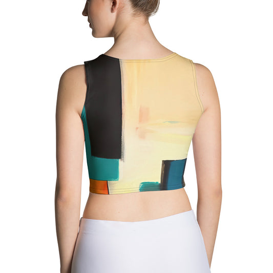 DMV 0282 Abstract Art Crop Top