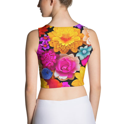 DMV 0238 Floral Crop Top