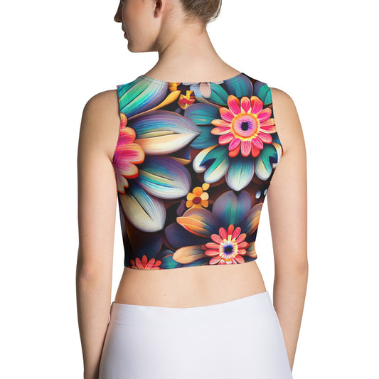 DMV 0219 Floral Crop Top