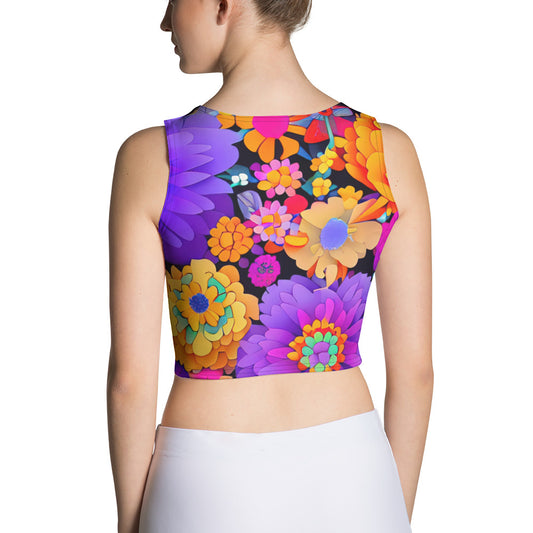 DMV 0220 Floral Crop Top