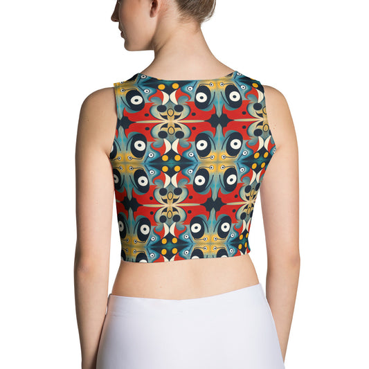 DMV 0269 Vintage Artsy Crop Top