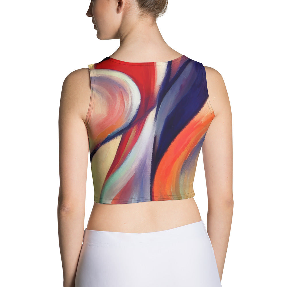 DMV 0277 Abstract Art Crop Top