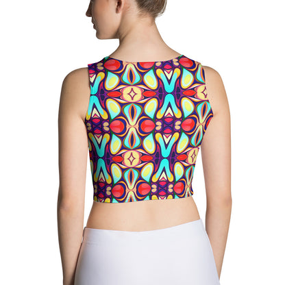 DMV 0036 Vintage Artsy Crop Top