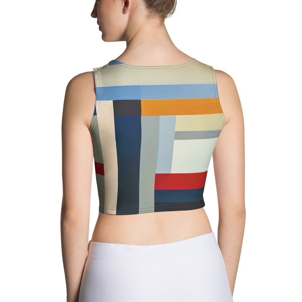 DMV 0072 Abstract Art Crop Top