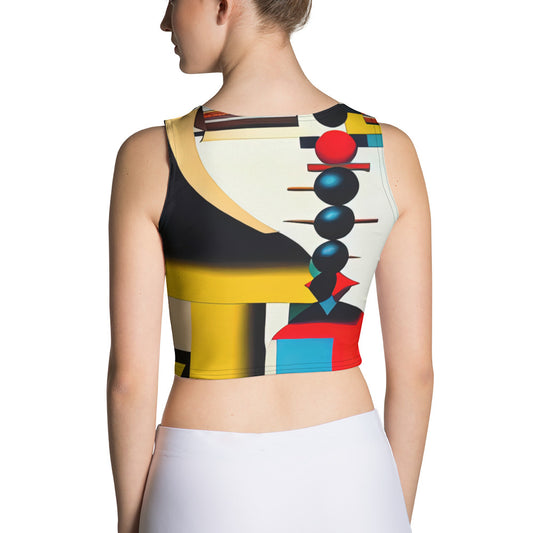 DMV 0055 Retro Art Crop Top