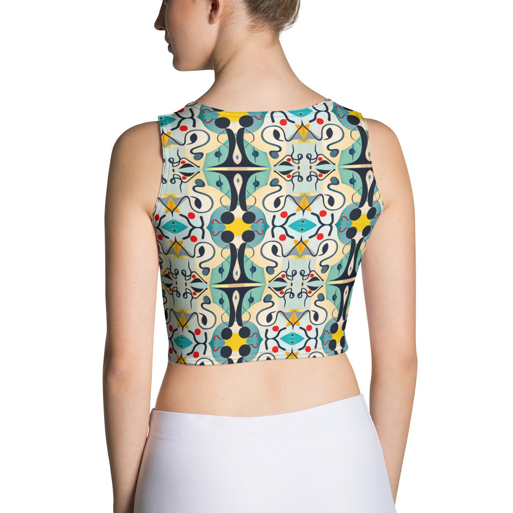 DMV 0076 Vintage Artsy Crop Top