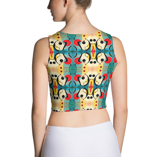 DMV 0044 Vintage Artsy Crop Top