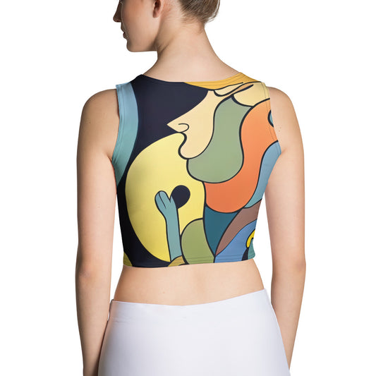 DMV 0242 Retro Art Crop Top