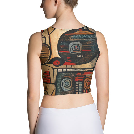 DMV 0256 Retro Art Crop Top