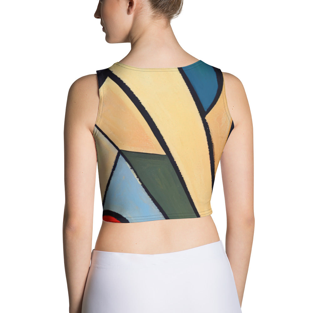 DMV 0234 Abstract Art Crop Top