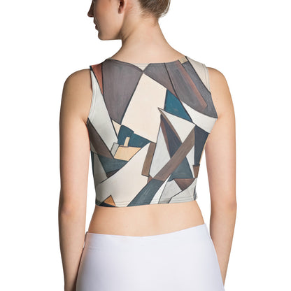 DMV 0264 Abstract Art Crop Top