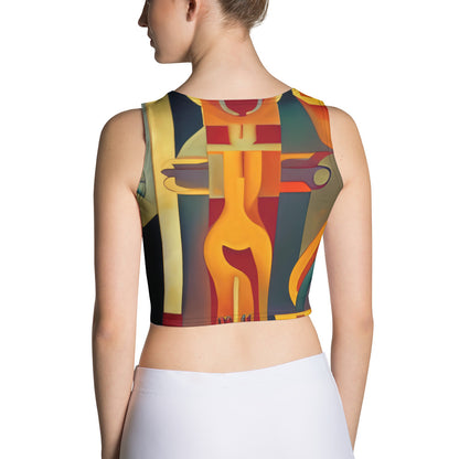 DMV 0237 Retro Art Crop Top