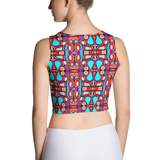 DMV 0094 Vintage Artsy Crop Top