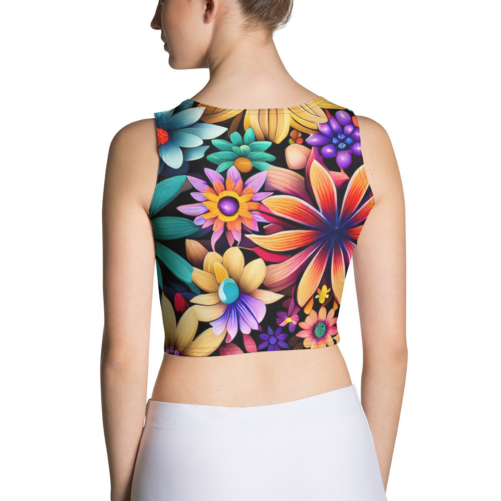 DMV 0265 Floral Crop Top