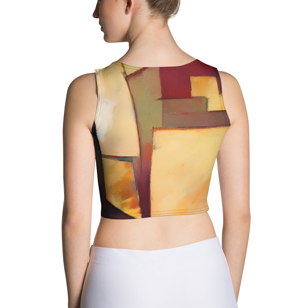 DMV 0251 Abstract Art Crop Top