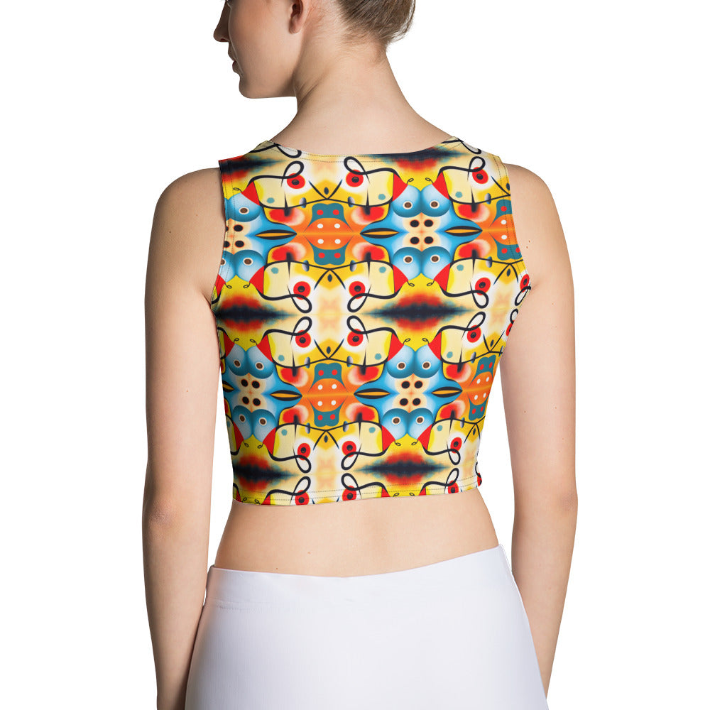 DMV 0103 Vintage Artsy Crop Top