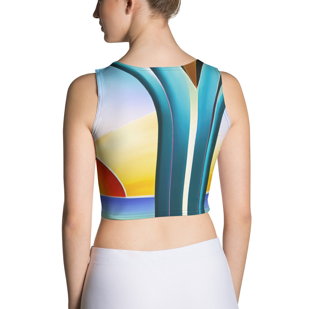 DMV 0262 Retro Art Crop Top