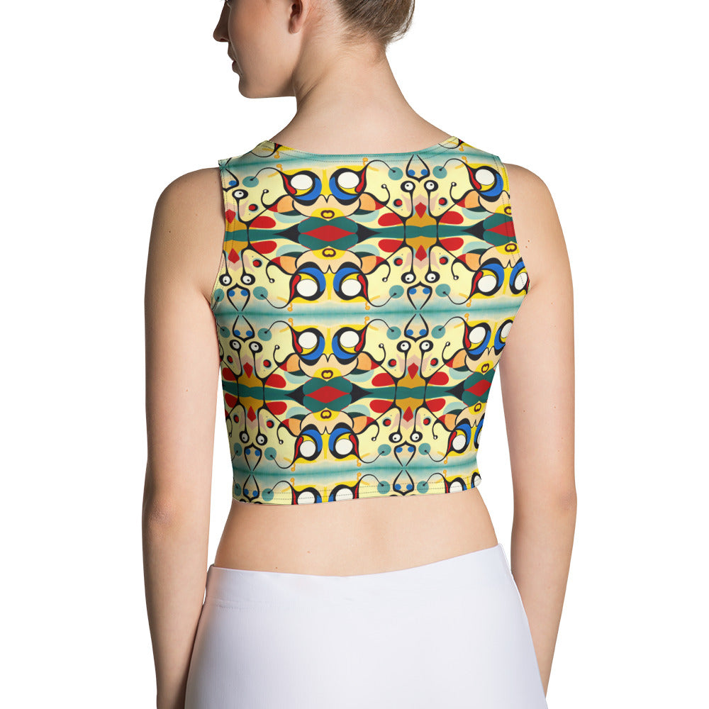 DMV 0405 Vintage Artsy Crop Top