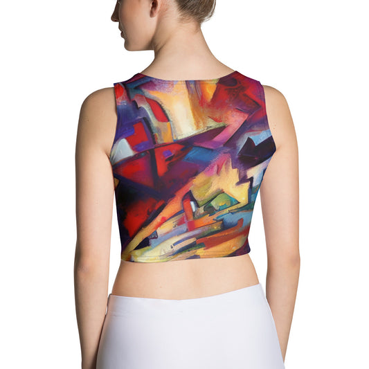 DMV 0308 Abstract Art Crop Top